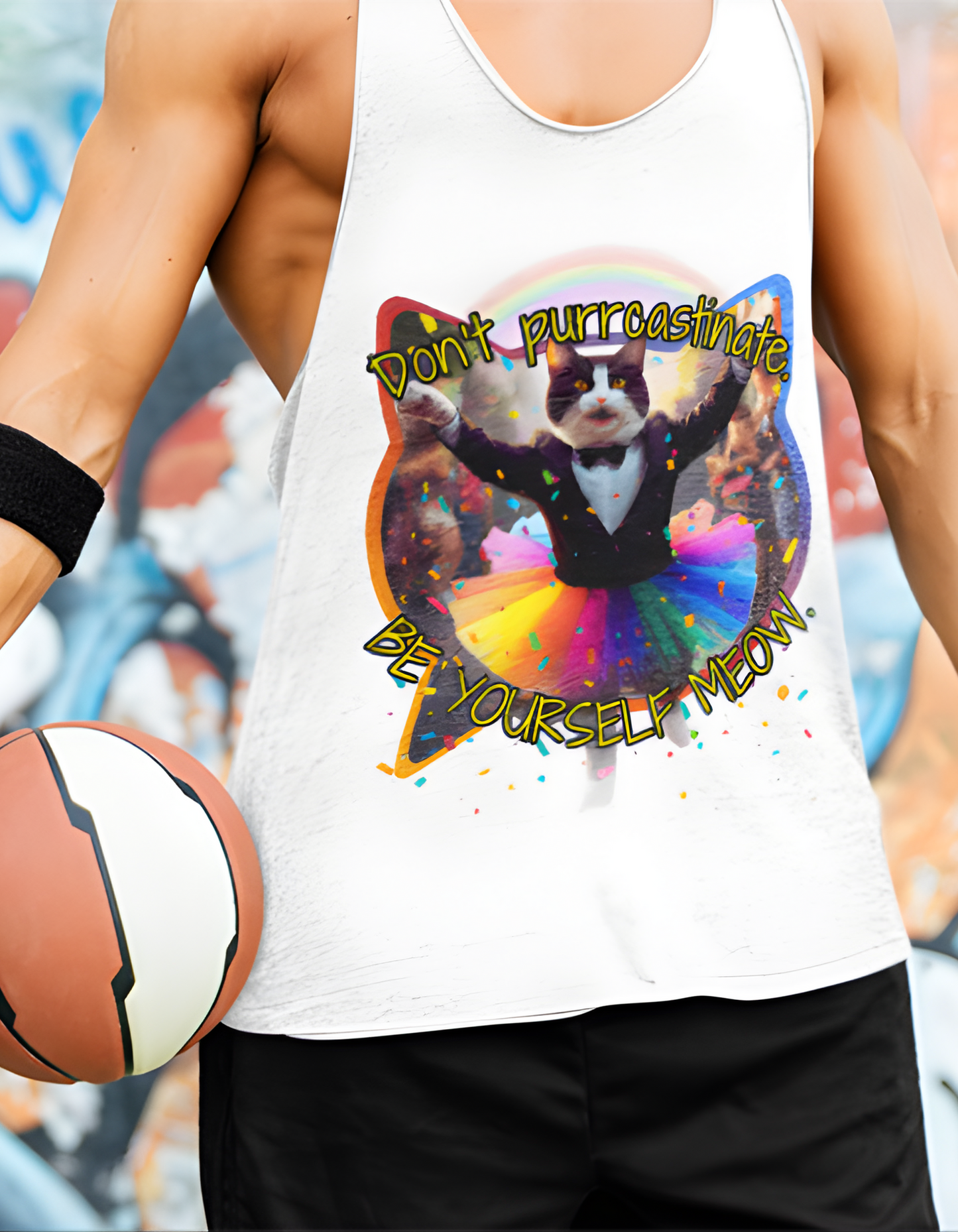 Don't Purrcastinate Be You Meow - Jersey Tank