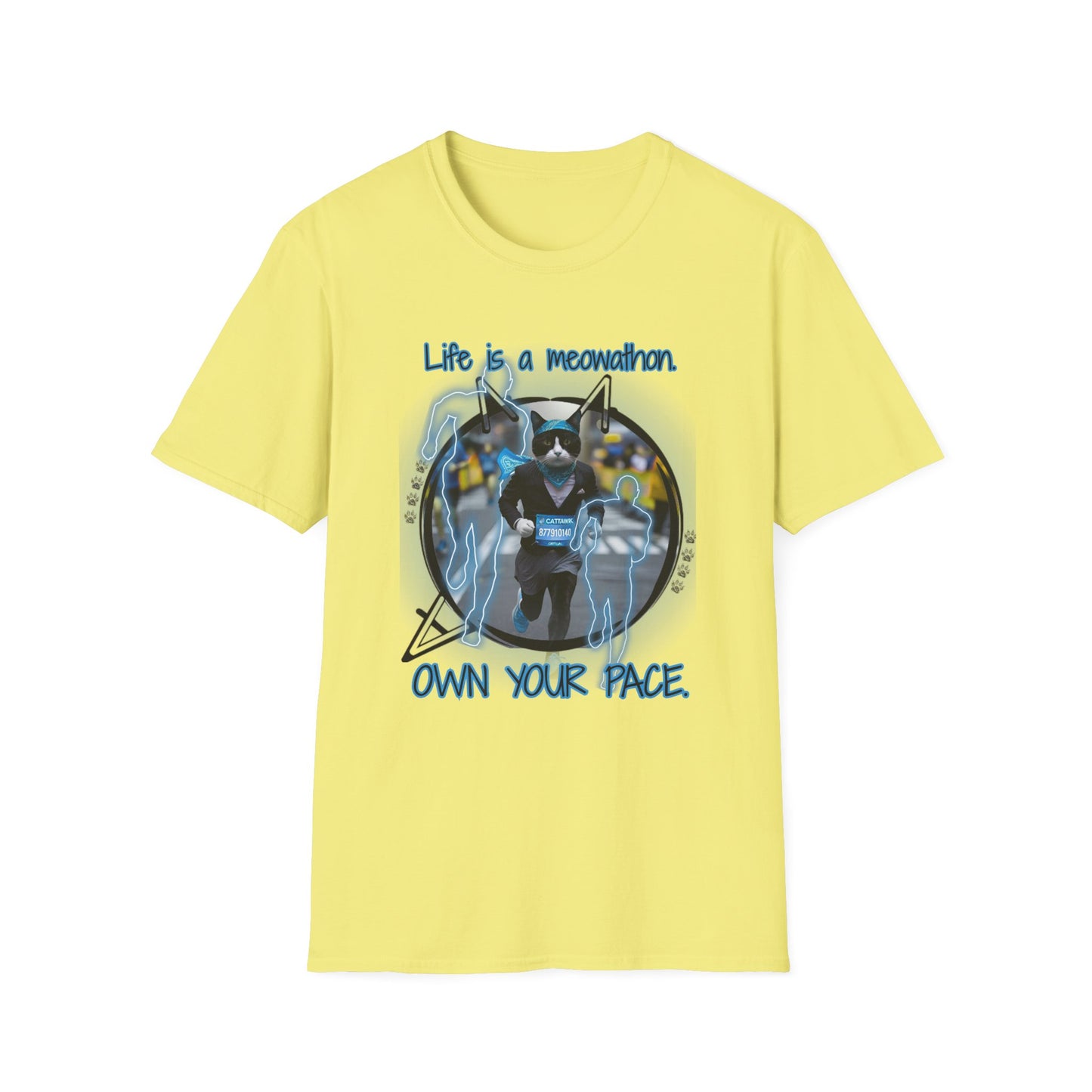 Life is a Meowathon (Blue)