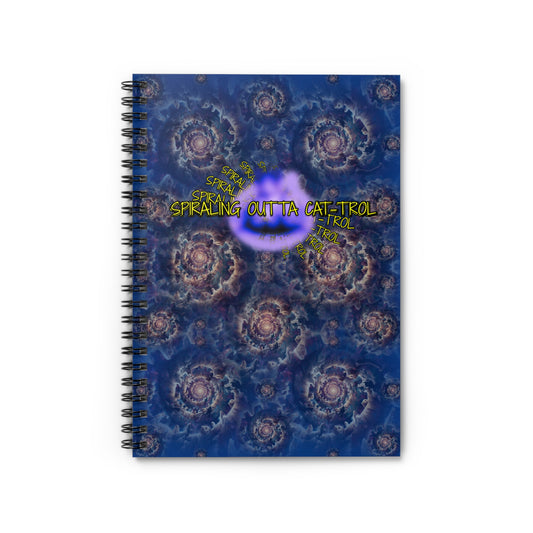 Spiraling Outta Cat-trol Notebook