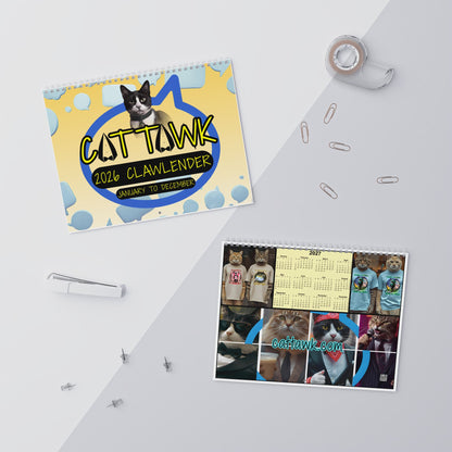 2026 CatTawk 12 Month Calendar