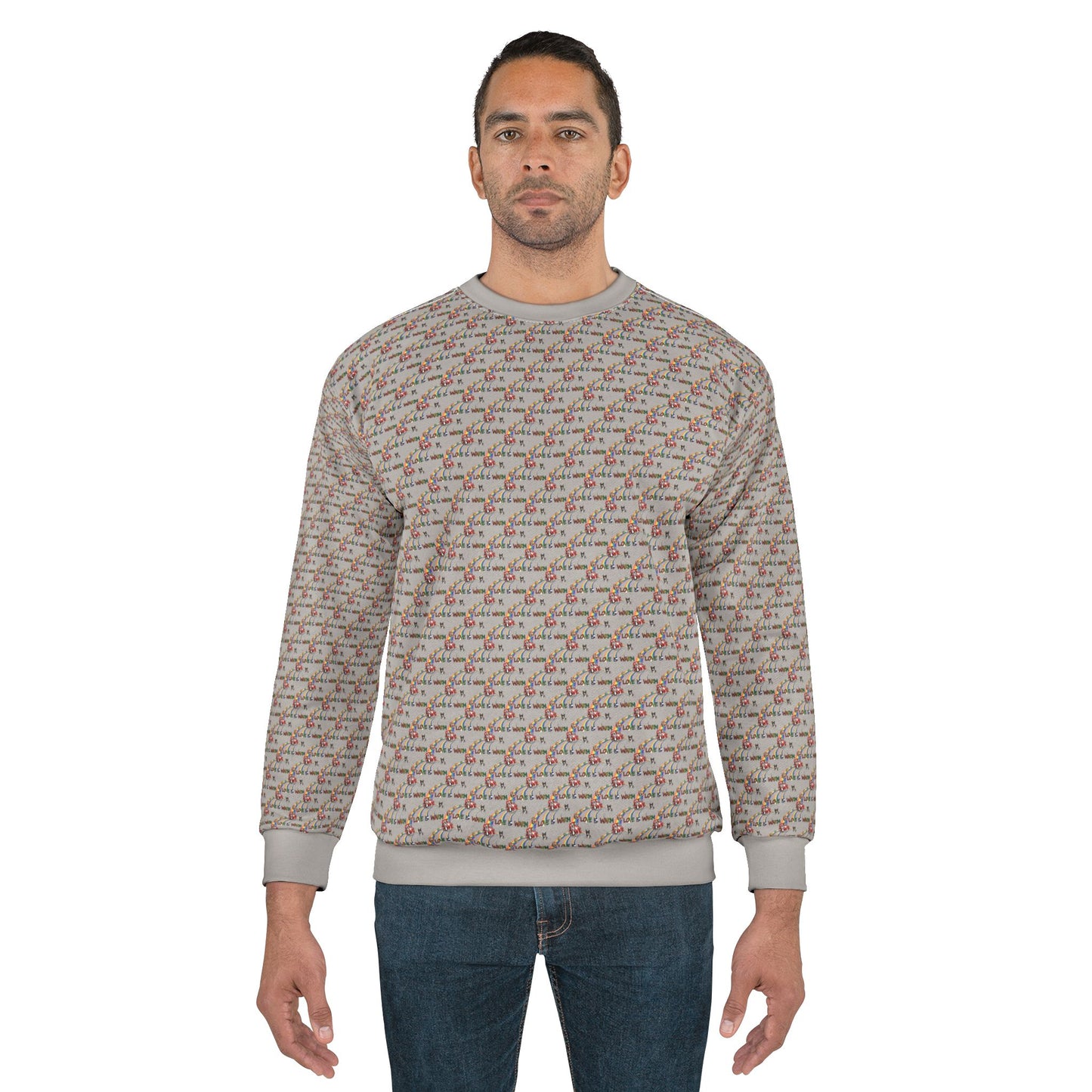 Love is Warm - All Over Print Sweatshirt