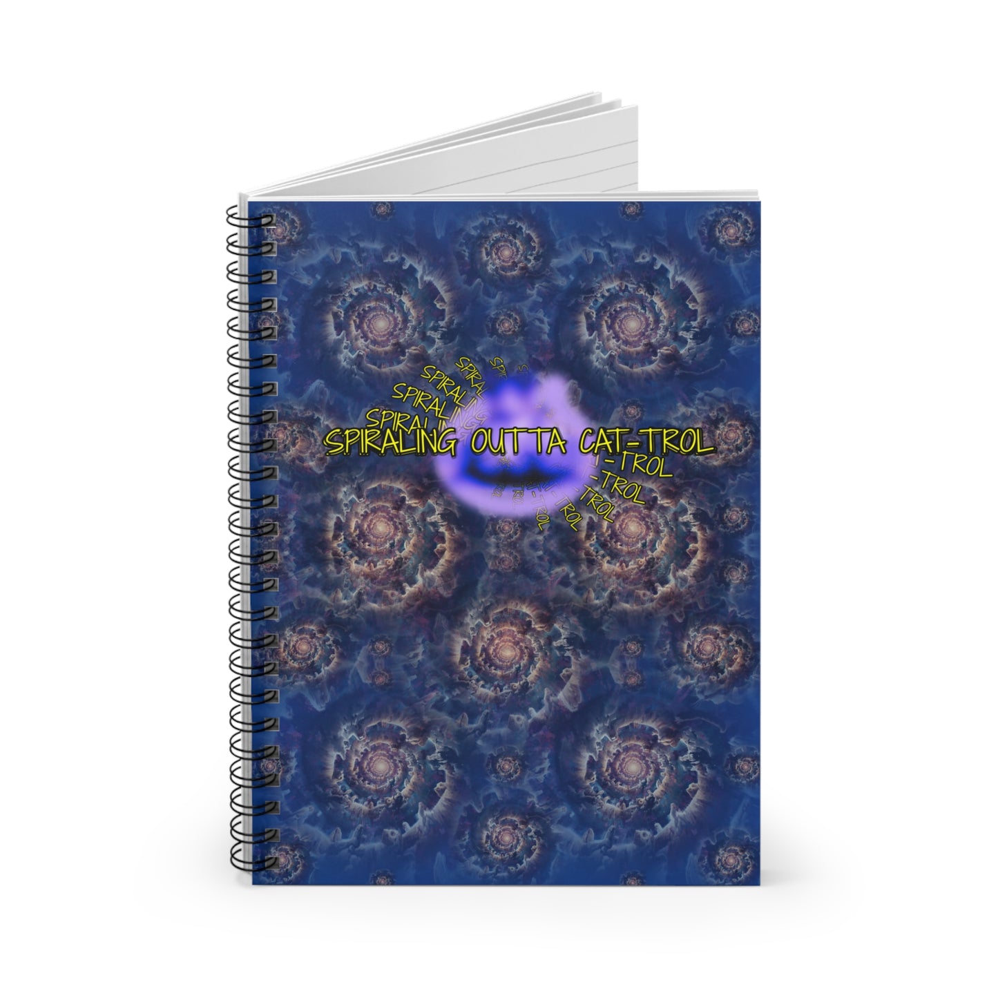 Spiraling Outta Cat-trol Notebook