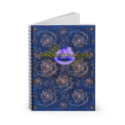 Spiraling Outta Cat-trol Notebook