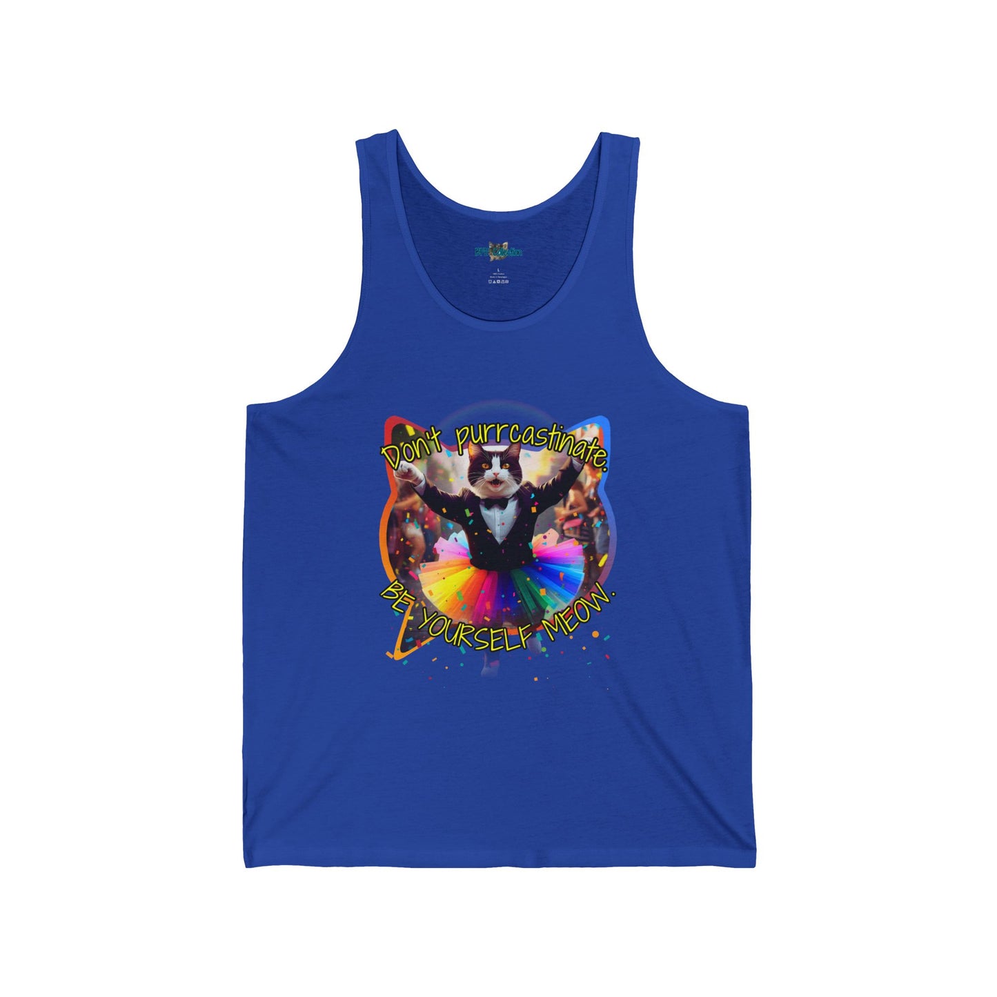Don't Purrcastinate Be You Meow - Jersey Tank