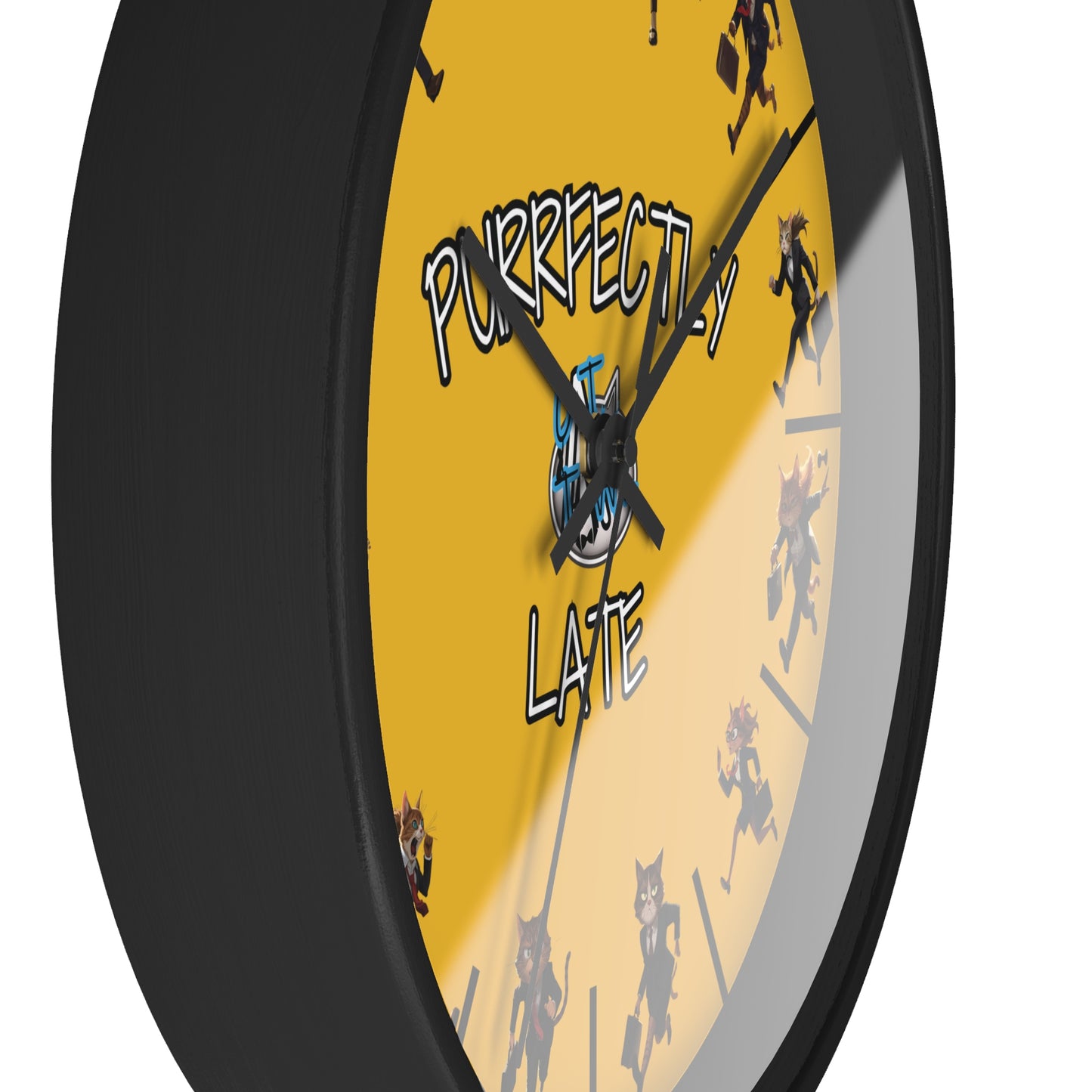 CatTawk Wall Clock - Purrfectly Late