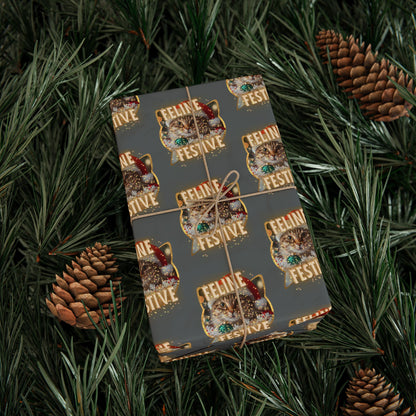 Feline Festive Deluxe Wrapping Paper