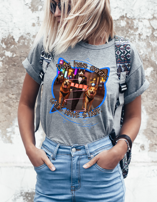 Cats Have Staff - Cotton Tee