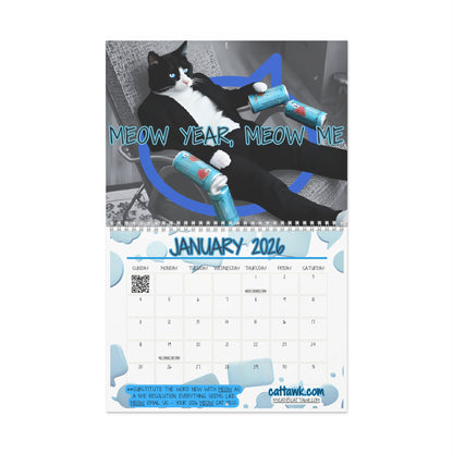 2026 CatTawk 12 Month Calendar