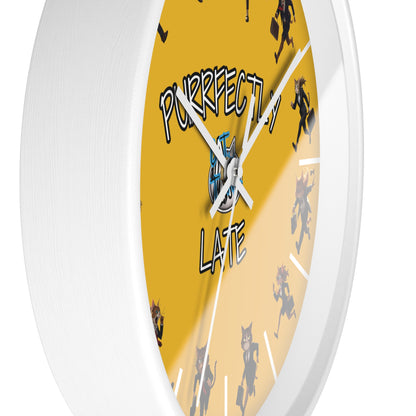 CatTawk Wall Clock - Purrfectly Late