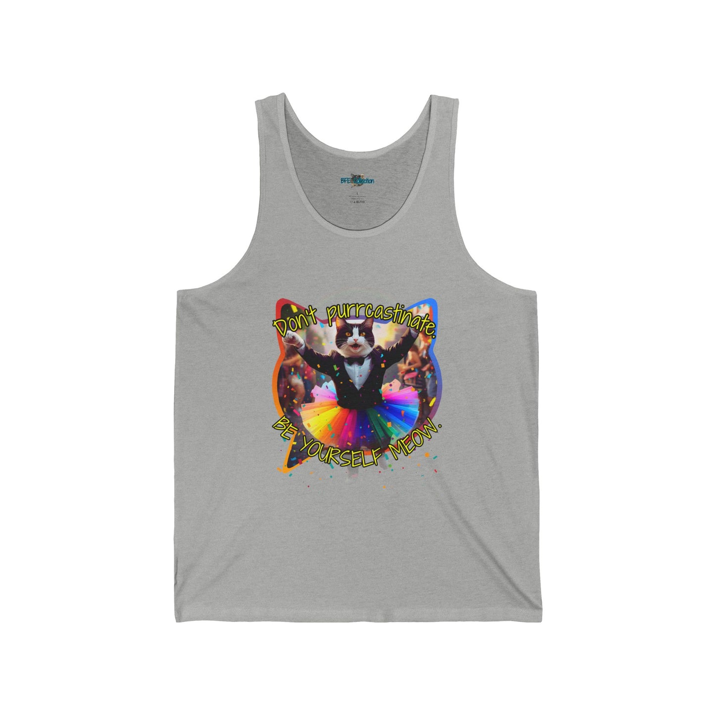 Don't Purrcastinate Be You Meow - Jersey Tank