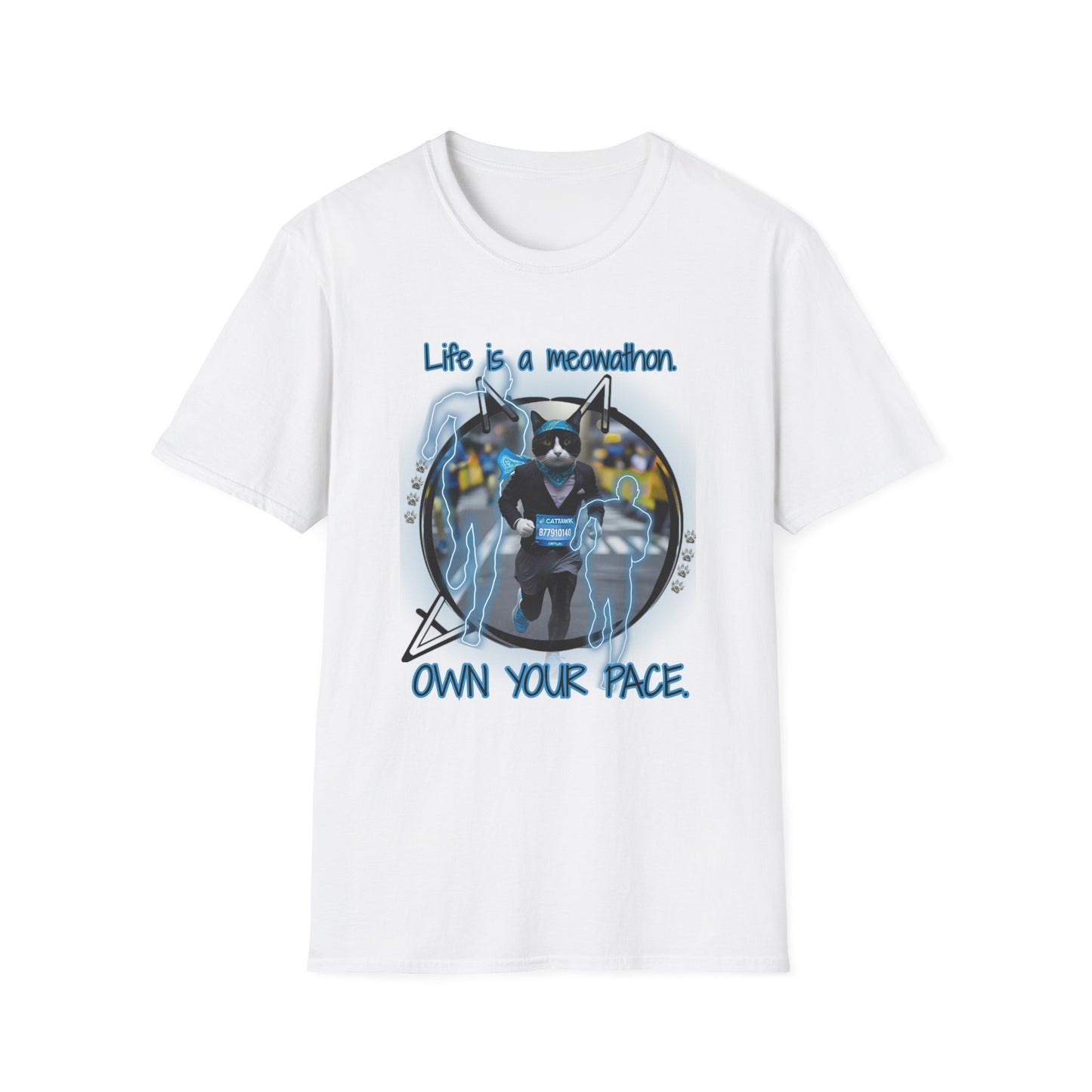 Life is a Meowathon (Blue)