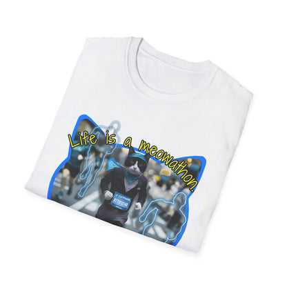 Life is a Meowathon (Blue) - Cotton Tee