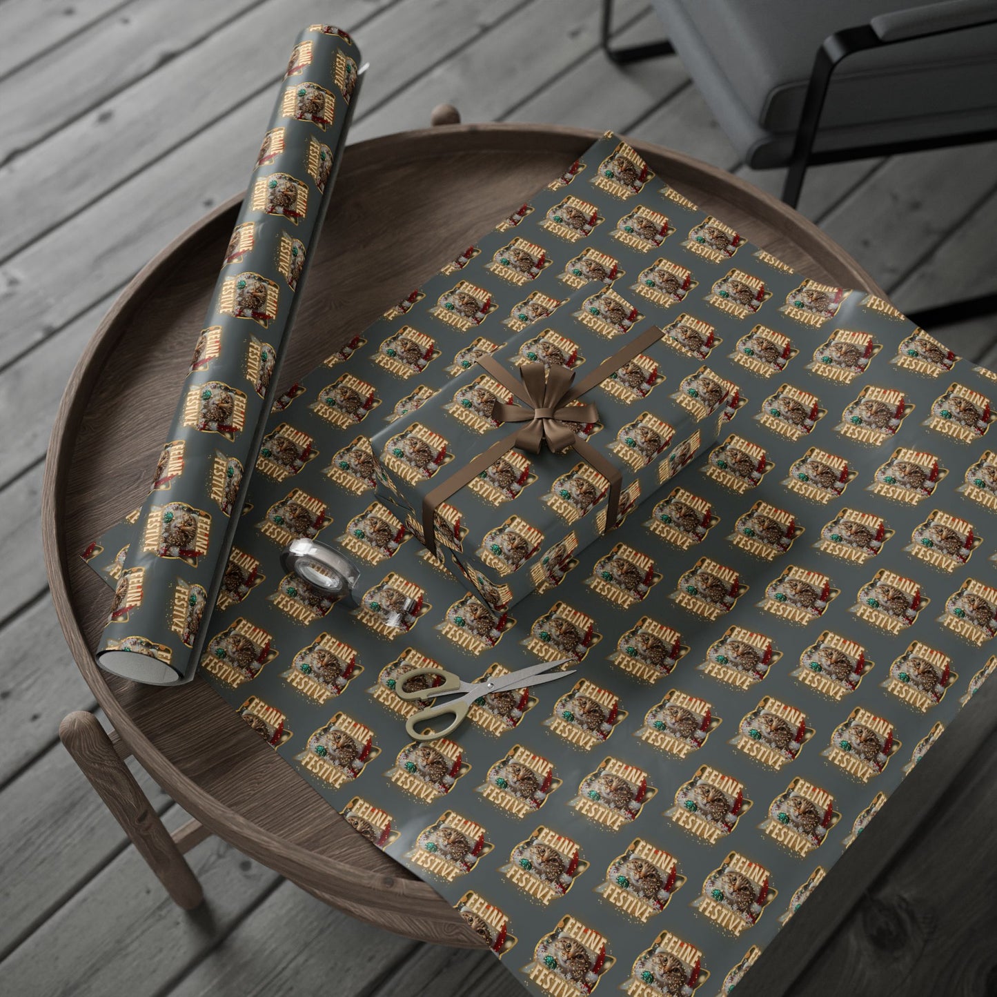 Feline Festive Deluxe Wrapping Paper